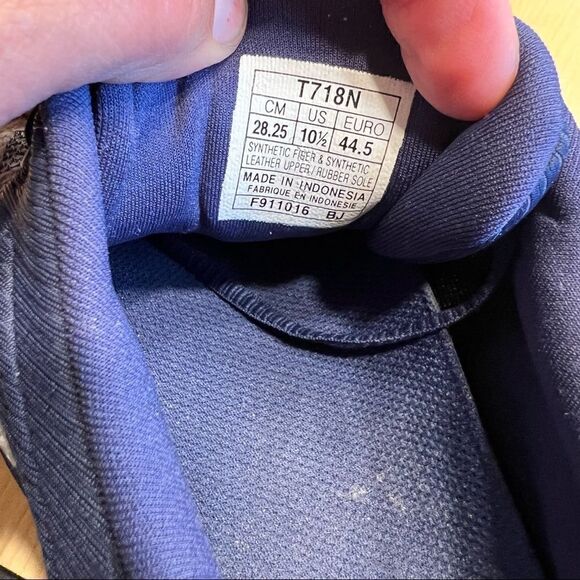 Asics FuzeX Rush Mens Running Trainers 10.5 Navy Blue T718N MSRP $139 - Picture 7 of 7